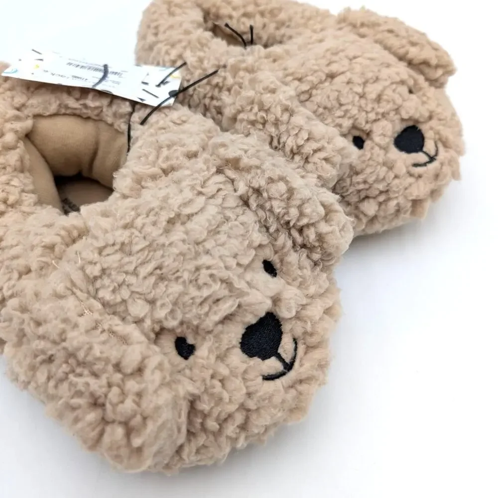 Harper Canyon Puppy Faux Shearling Fluff Slippers Kids Tan Size US9/10